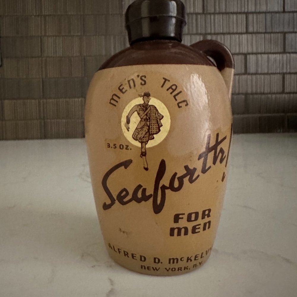Vintage Seaforth for Men Stoneware Talc Jug